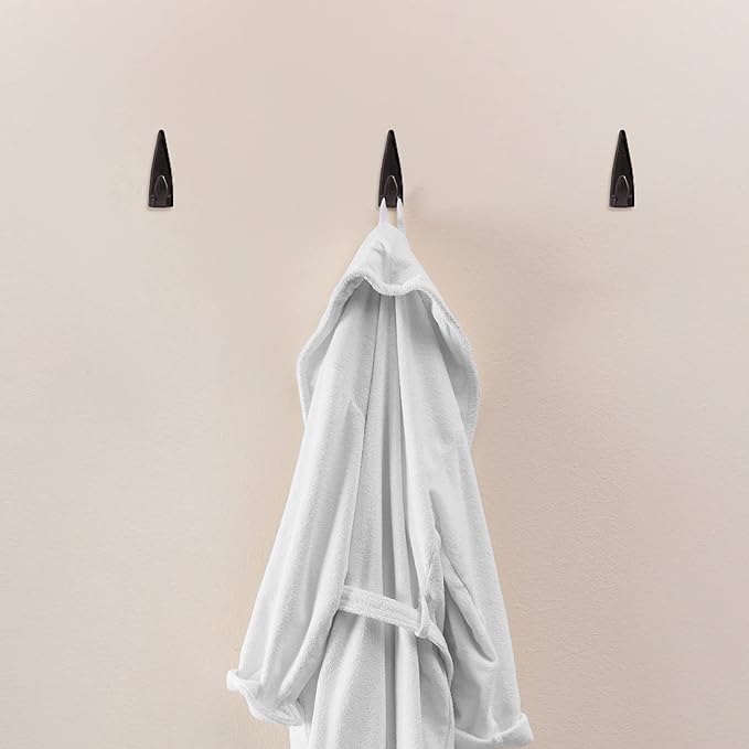 Ferraycle 30 Pieces Metal Push Pin Hangers 20 lbs Picture Hooks Zinc Alloy Thumb Tacks Hanging Hooks with Nails for Home Office Fabric Wall Wooden Board (Black)-DeskLoop Office