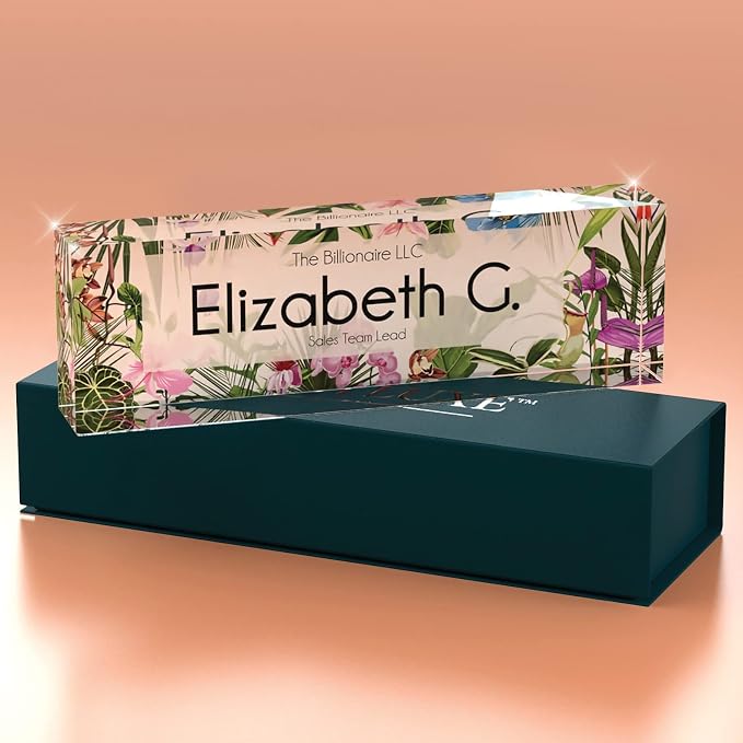 Desk Name Plate Personalized, Custom Name Plates, 2½/x8 Inches, Thick - Image 3