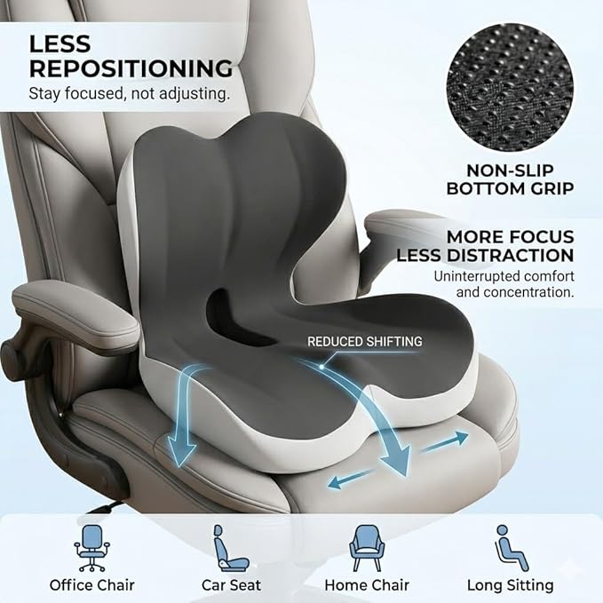 MOYEE Wide Memory Foam Seat Cushion - Image 6