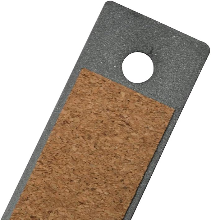 JAM PAPER Strong Aluminum Ruler - 12 Inch - Metal Ruler with Non-Skid Cork Backing - Grey Metallic - Sold Individually-DeskLoop Office