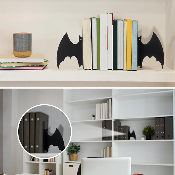 Geelin Metal Bat Bookends Set of 2 Styles Gothic Book Ends - Image 4