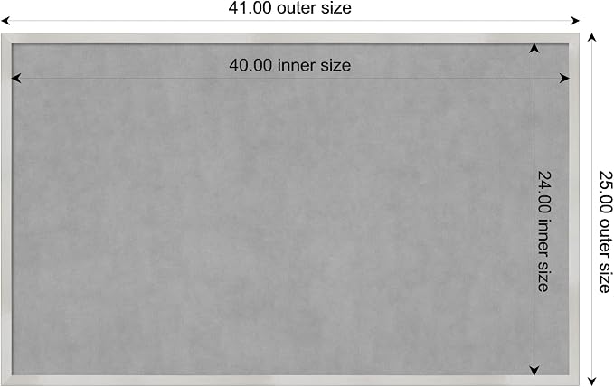 Amanti Art Silver Framed Magnetic Board 25x41 Large Vision Board - Image 4