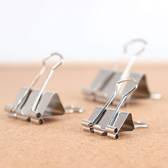 Silver Binder Clips Paper Clamps - Image 4