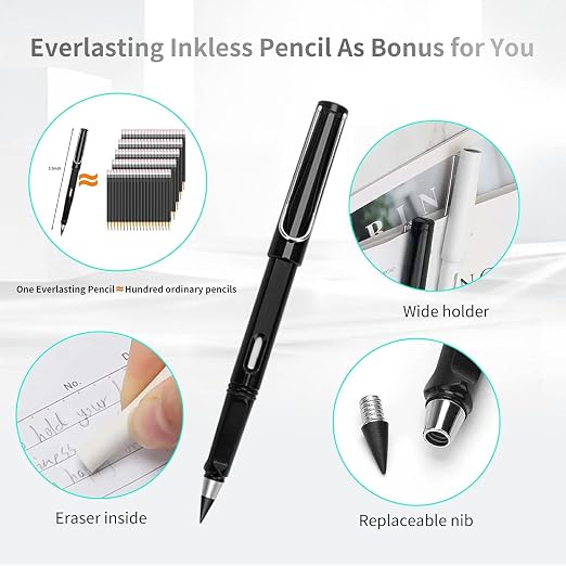 Server Book for Waitress with Everlasting Pencil, Money Pocket Leather Wallet - Image 6