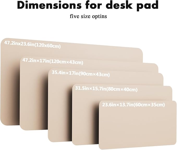 YSAGi Double-Sided Desk Pad, Leather Desk Mat, Eco Cork Desk Pad Protector - Image 8