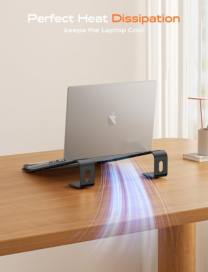 LOXP Laptop Stand for Desk, Metal Laptop Stand - Image 6