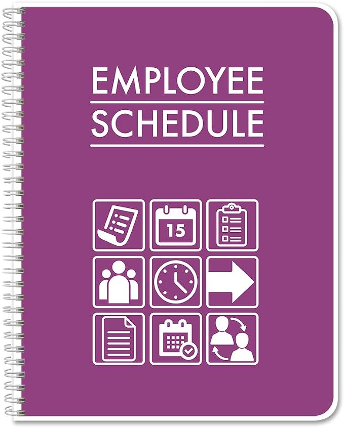 BookFactory Employee Work Schedule Planner/Business Employee Schedule Tracking by BookFactory