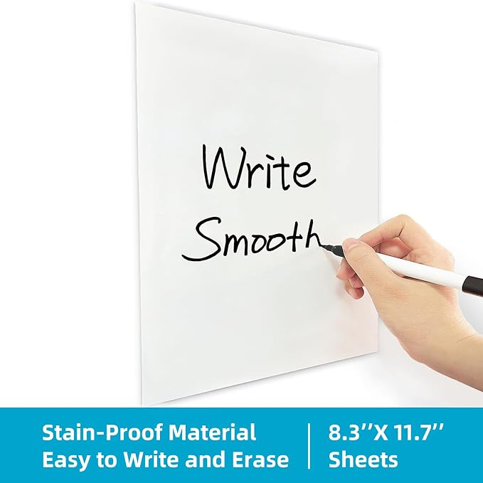 Dry Erase Board Sticker- Whiteboard Stickers-8.27''x11.69'' Removable Dry Erase - Image 9