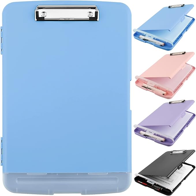 SFLHHDM Clipboard with Pen Holder, Legal Size Nursing Clipboard with Storage by SFLHHDM