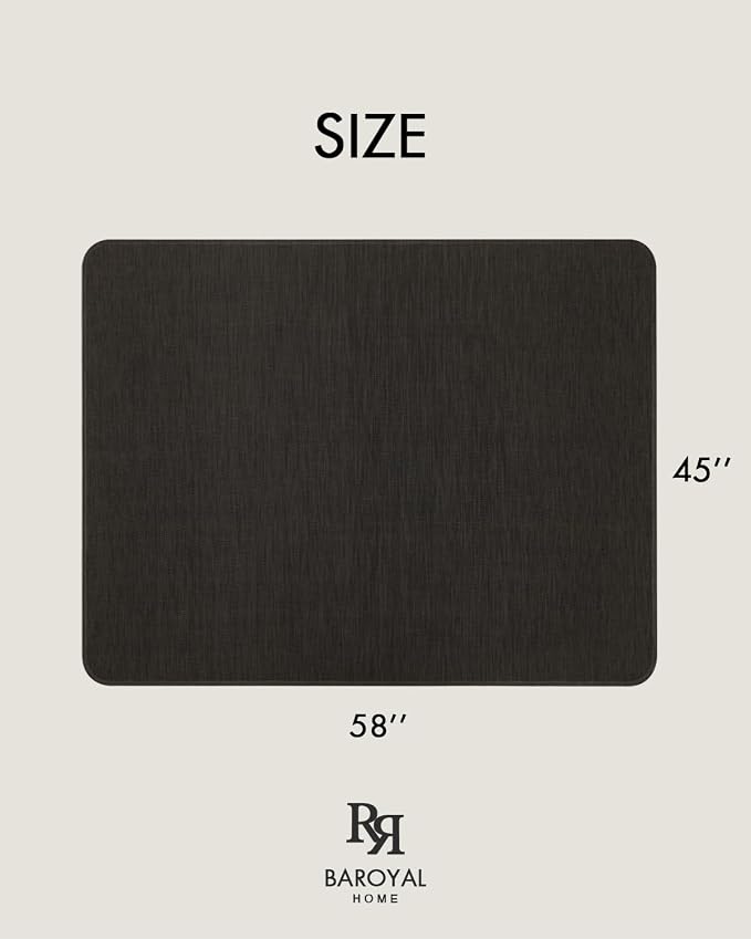 BARoyal Office Chair Mat for Hardwood Floor Under Desk Computer Rolling Chair - Image 6