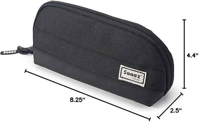 Sooez Wide-Opening Pencil Pen Case, Lightweight & Spacious Pencil Pouch Zipper - Image 6