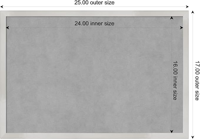 Amanti Art Silver Framed Magnetic Board 17x25 Medium Vision Board - Image 4