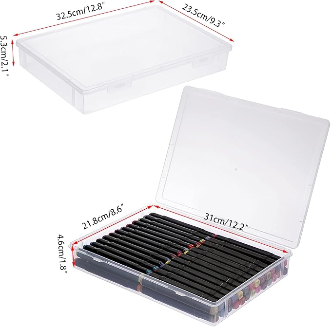 BTSKY Clear Plastic Storage Box - Image 4