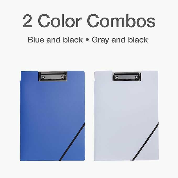 Oxford Clipboard Folio with Storage, 4 Pockets, 2 Pack, 2 Color Combos - Image 6