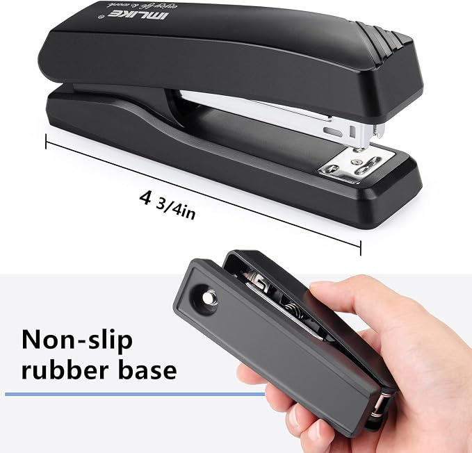 Desktop Office Stapler with 2000 Staples: IMLIKE Half Strip Desk Staplers - Image 2