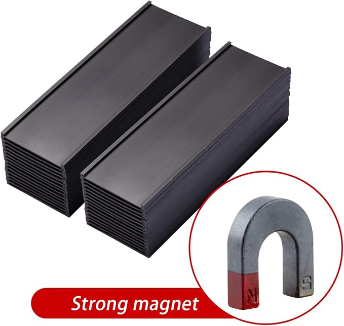 Magnetic Label Holders with Magnets Magnetic Data Card Holders with Clear - Image 3