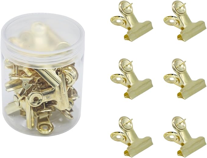 30pcs Metal Push Pins Clips 31mm by WEAXIO