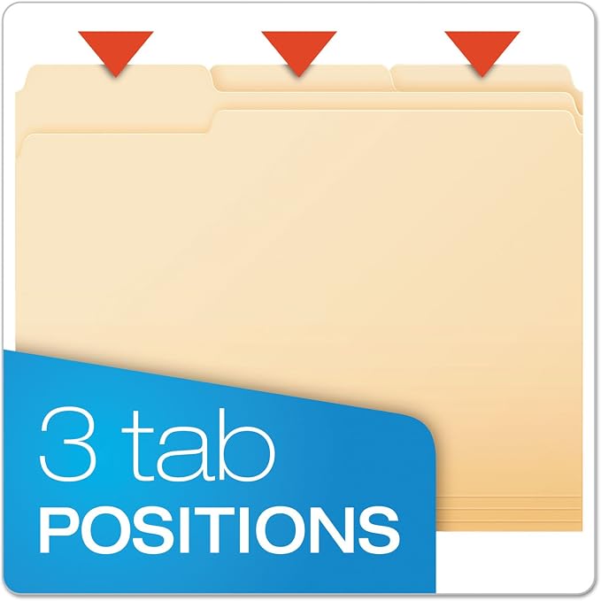 Pendaflex File Folders, Letter Size, 1/3 Cut - Image 4