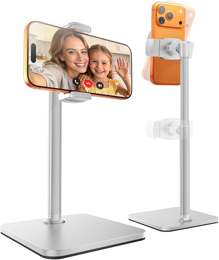 tounee Phone Stand for Desk, 8-11" Height Adjustable Cell Phone Holder for Live by tounee