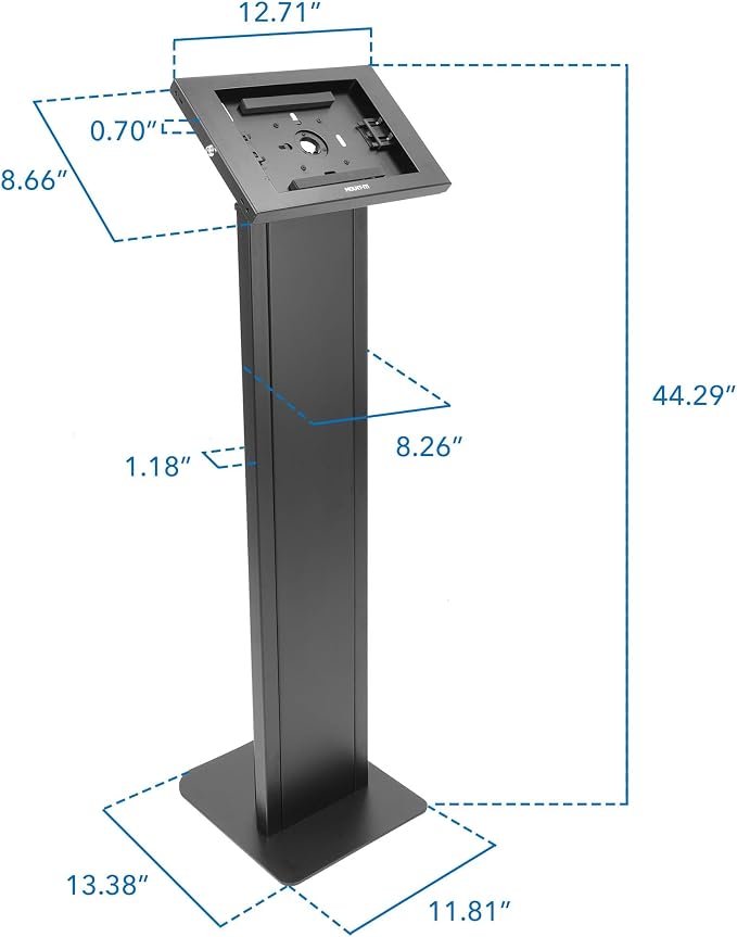 Mount-It! Anti-Theft iPad Floor Stand Kiosk, Locking Tablet Floor Stand - Image 7