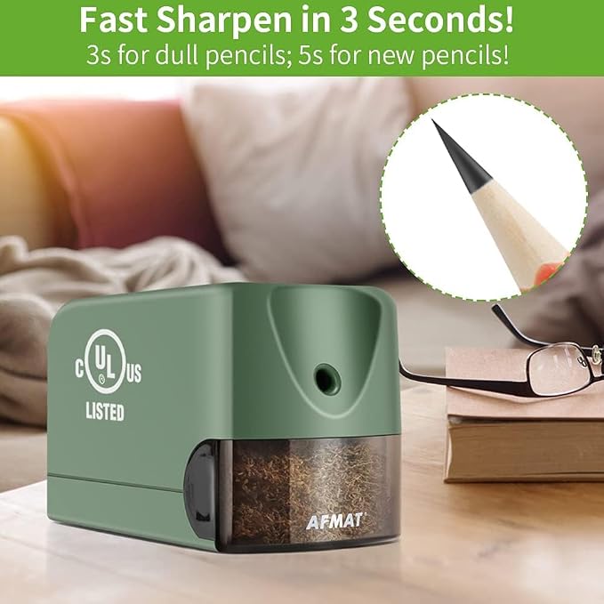 AFMAT 10 Pack Electric Pencil Sharpener, Heavy Duty Pencil Sharpener - Image 3