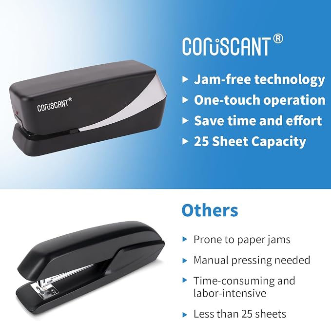 Coruscant Electric Stapler, Automatic Stapler, Heavy Duty，25 Sheet, Store 210 - Image 7