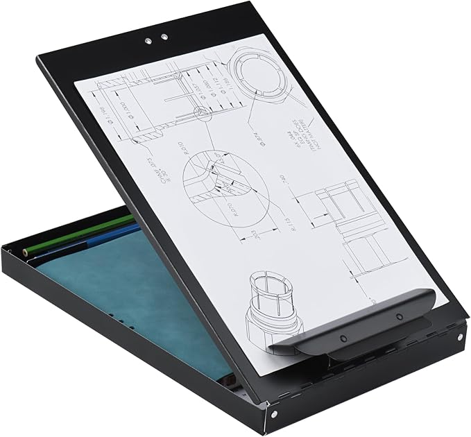 ZCZN Aluminum Clipboard with Storage, 2 Pack Recycled Metal Clipboard Box - Image 3