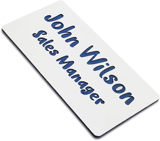 Custom Engraved Name Tag Badges by Unknown