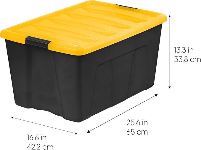 IRIS USA 72 Qt Stackable Plastic Storage Bins - Image 2