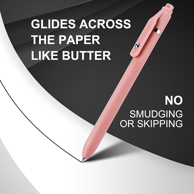 thinkor Gel Pens Black Ink, Cute Office School Supplies Gifts - Image 2