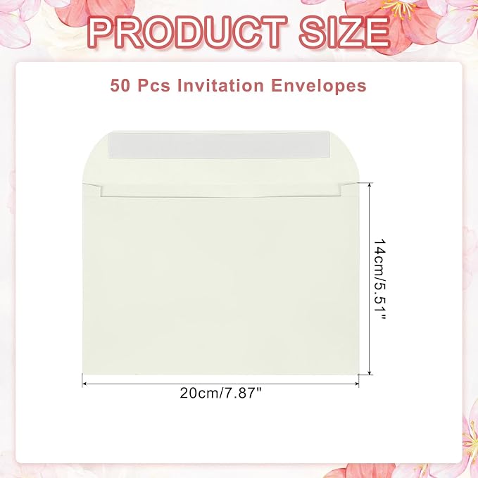 PATIKIL 7.5x5.5 Inch Invitation Envelopes - Image 2