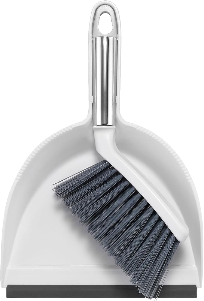 NACENA Mini Broom and Dustpan Set, Small Dust Pan and Brush Set by nacena