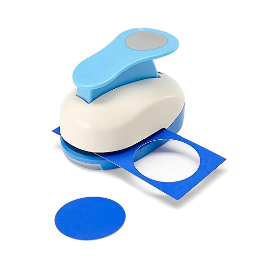 1.5 Inch Circle Punch, 38mm Circular Cutter Tool, Paper Craft Lever Punches by Wsyhomie