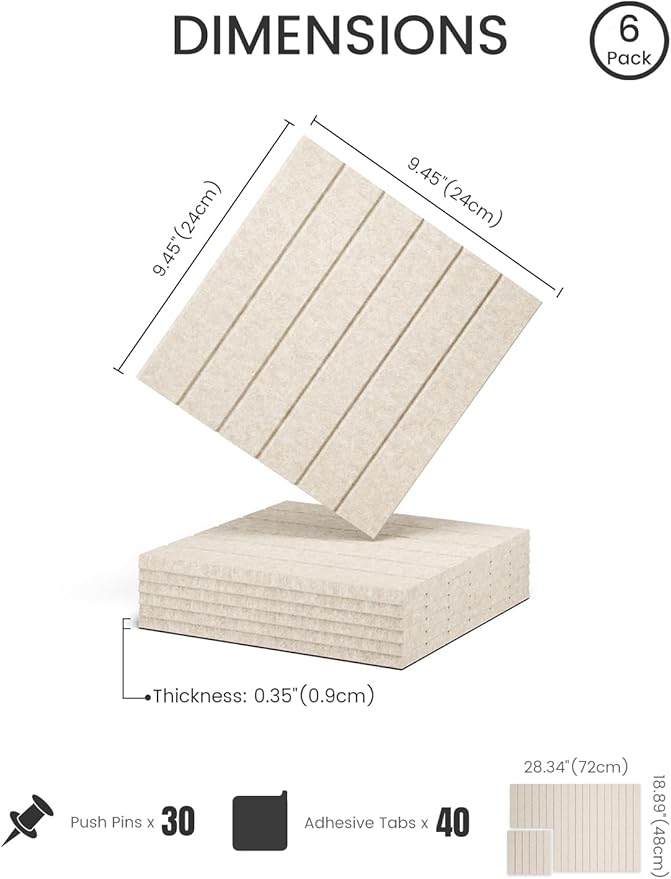 Felt Bulletin Board Tiles -28"x18" - Image 2