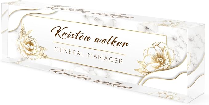 Personalized Office Name Plate for Desk, Custom Employee Appreciation Gifts - Image 7