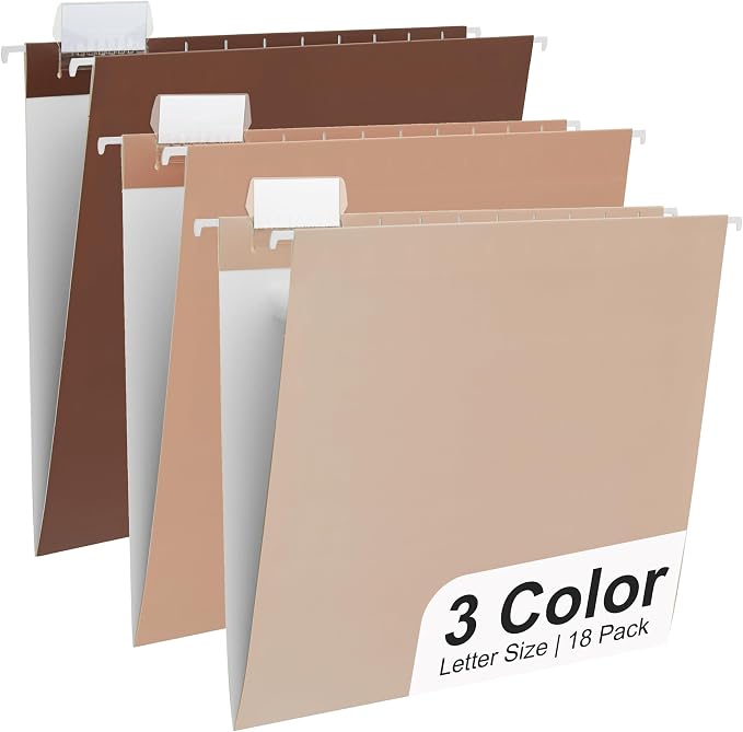Y YOMA 18 Pack Gradient Hanging File Folders Letter Size Decorative Hanging by YYOMA