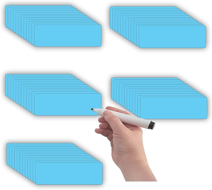STTMGN Dry Erase Magnetic Labels, Write On Magnets Sticker, Waterproof/Reusable by MagneticPictureFrameandMagneticLabels