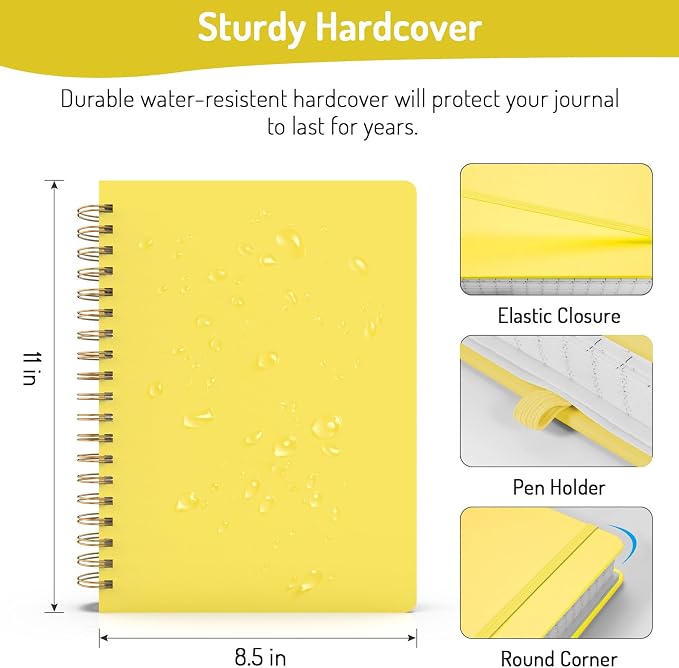 Forvencer A4 Lined Spiral Journal Notebook - Image 2