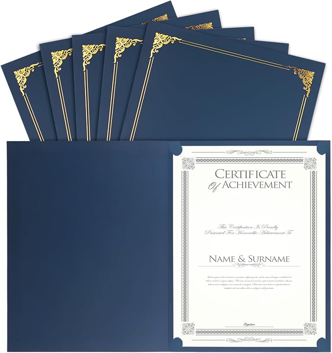 25 Packs Certificate Holders, Diploma Holders, Certificate Folders by COIDEA