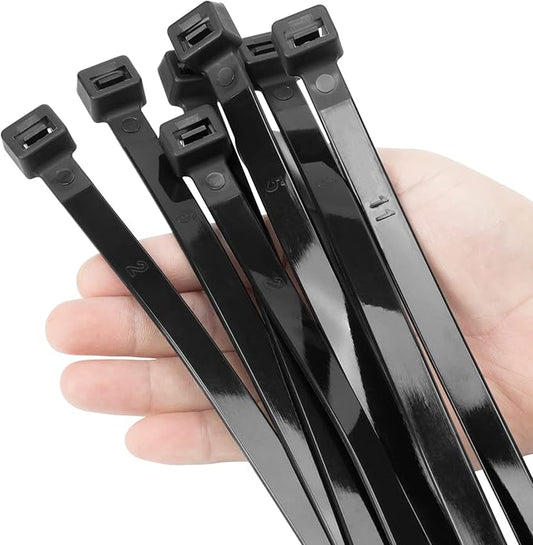 XINGO 16 inch Black Zip Ties Heavy Duty 60 PCS, 250 LBS Ultra Strong Plastic by XINGO
