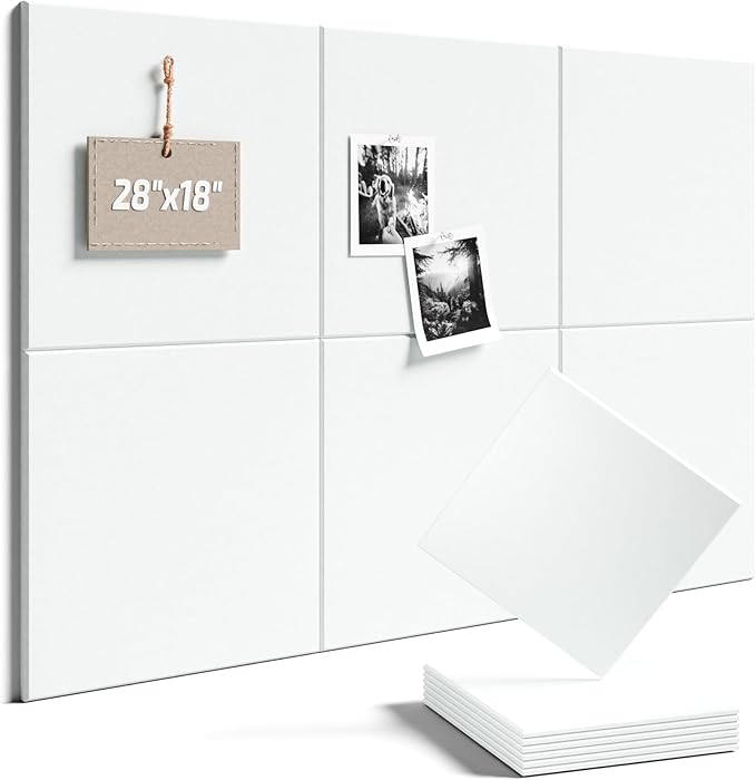 Felt Bulletin Board Tiles -28"x18" Cork Board Alternative by FLUXYNARA