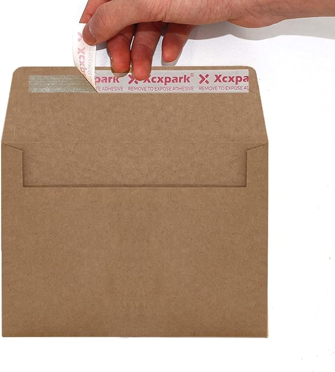 Xxcxpark 200 Qty Printable A6 Invitation Envelopes 4.75 x 6.5 Cards, Self Seal - Image 4