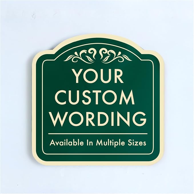 Custom Decorative Outdoor Metal, Personalized Aluminum, Customized Driveway by SpeedyOrders