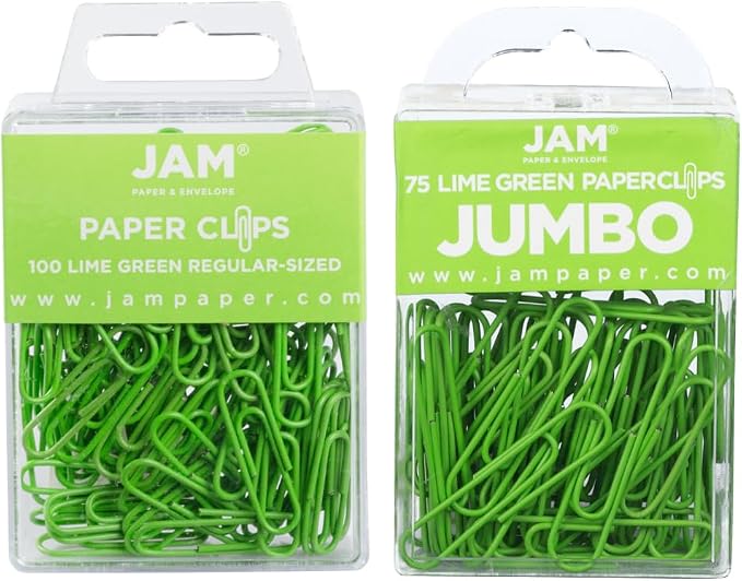 JAM PAPER Combo Pack Colorful Paper Clips by JAMPaper