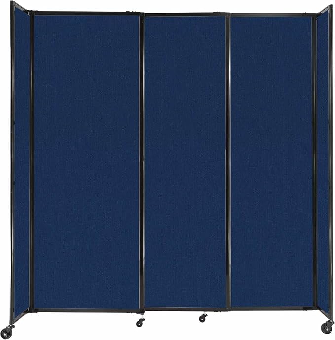 Versare Straightwall Sliding Portable Wall Partition | Freestanding Office by VERSARE