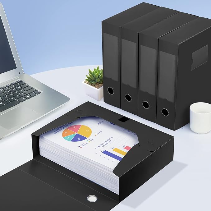 HUA JIE A4 Storage File Boxes Plastic Archives Cases - Image 9