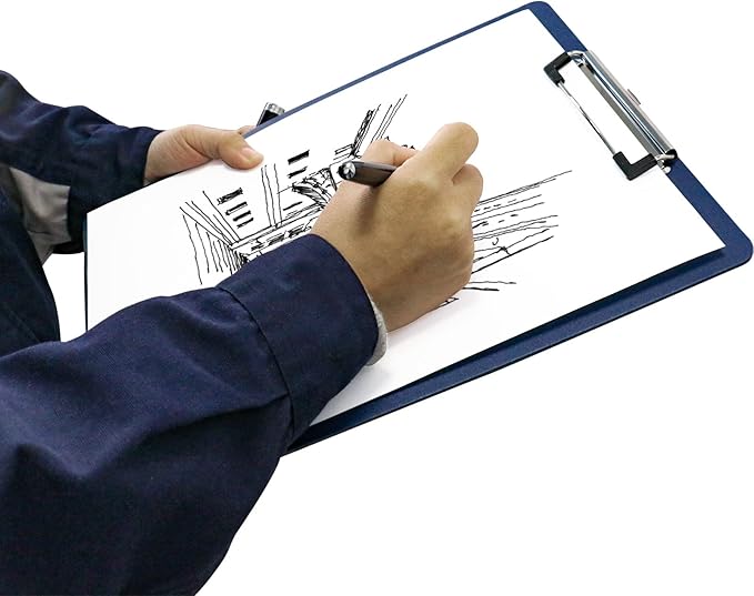 BOMEI PACK Office Plastic Clipboards, 12.5 x 9 Inch A4 Letter Size - Image 6