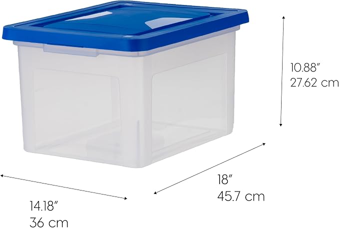 IRIS USA File Storage Box with Lid, Document Protection Box - Image 2