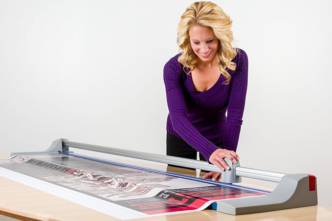 Dahle 472 Premium Rolling Trimmer, 12 Sheet Capacity, Self-Sharpening, - Image 4