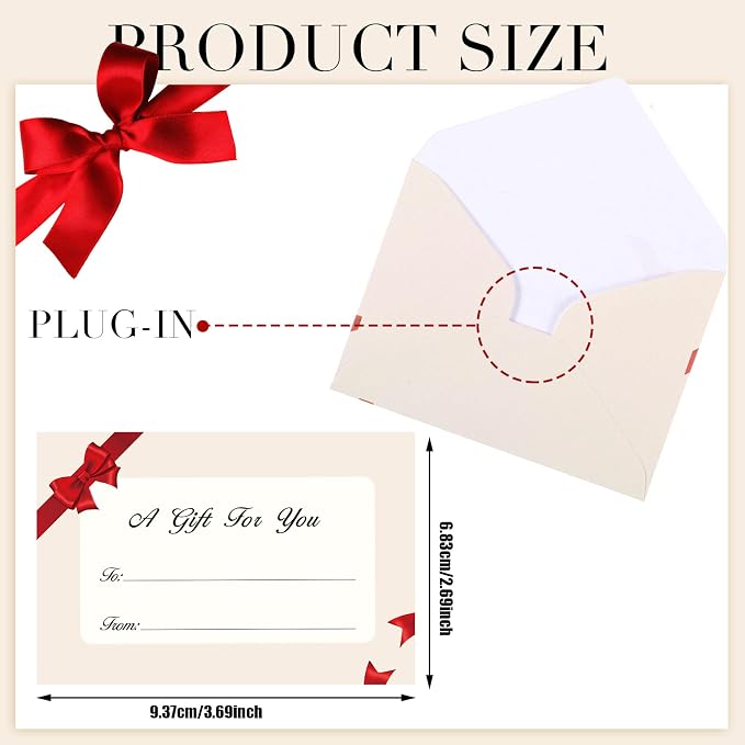 Gueevin 600 Pcs Mini Gift Card Envelopes Holiday Card Sleeves Gift Holder Small - Image 2